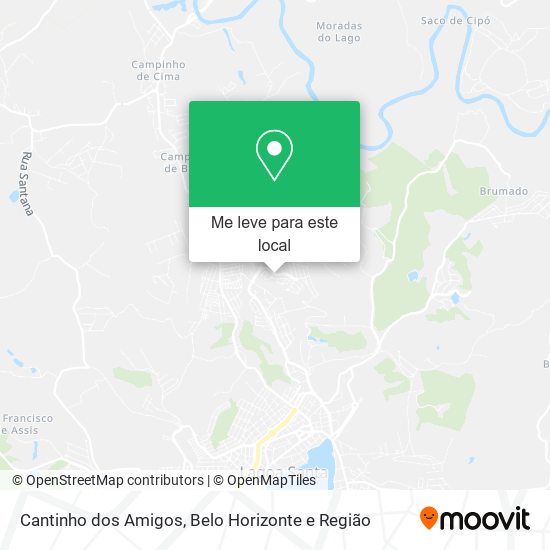 Cantinho dos Amigos mapa