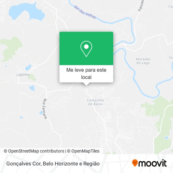 Gonçalves Cor mapa