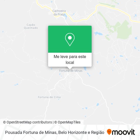 Pousada Fortuna de Minas mapa