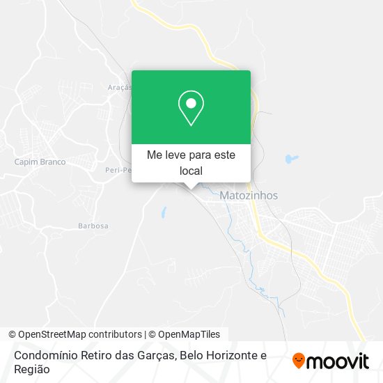 Condomínio Retiro das Garças mapa