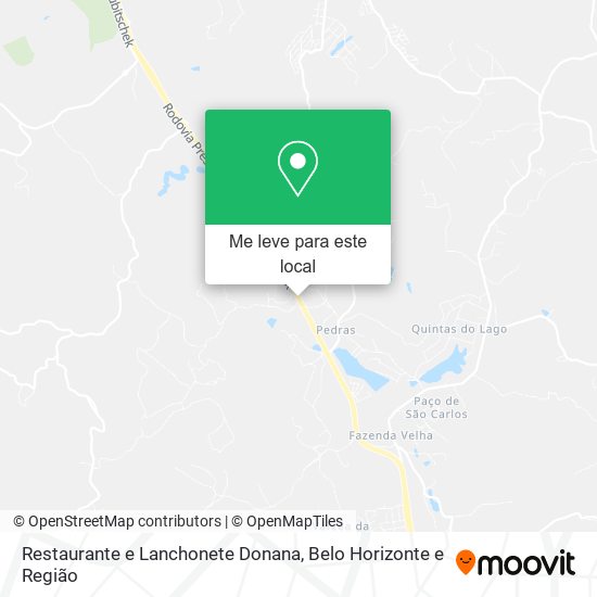 Restaurante e Lanchonete Donana mapa
