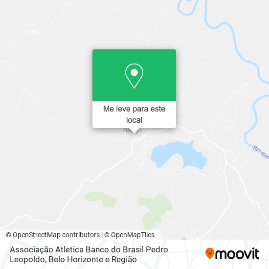 Associação Atletica Banco do Brasil Pedro Leopoldo mapa