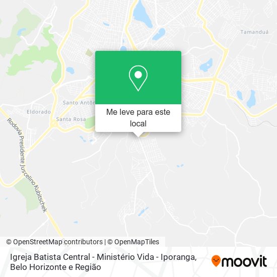 Igreja Batista Central - Ministério Vida - Iporanga mapa