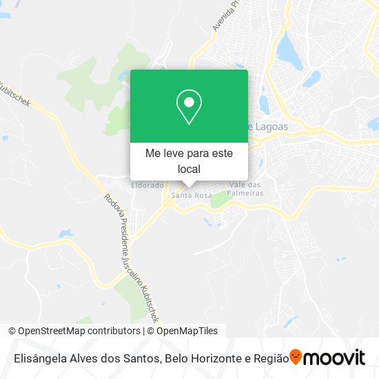 Elisângela Alves dos Santos mapa