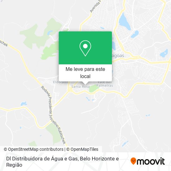 Dl Distribuidora de Água e Gas mapa