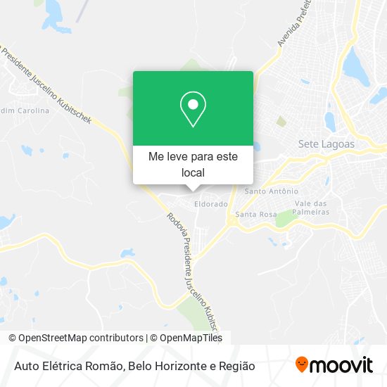 Auto Elétrica Romão mapa