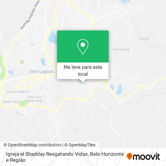 Igreja el Shadday Resgatando Vidas mapa