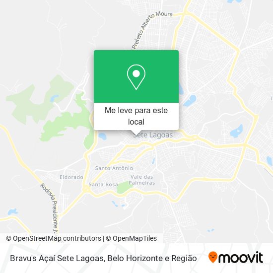 Bravu's Açaí Sete Lagoas mapa