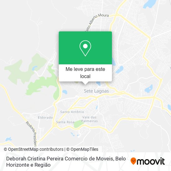 Deborah Cristina Pereira Comercio de Moveis mapa