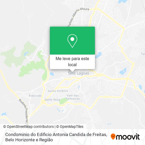 Condominio do Edificio Antonia Candida de Freitas mapa