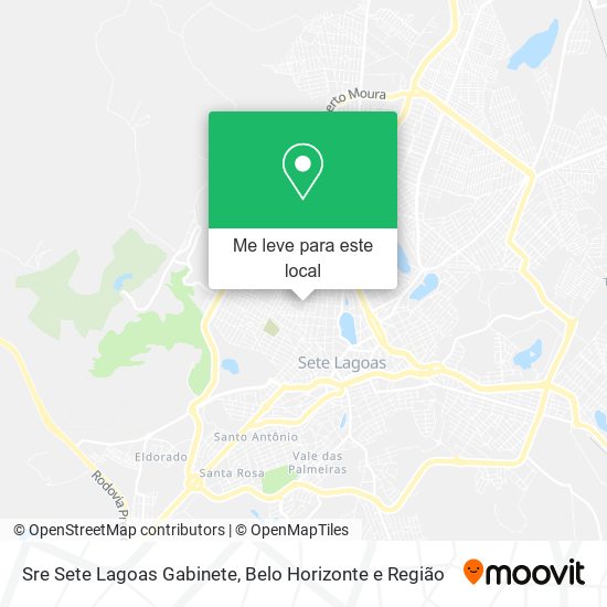 Sre Sete Lagoas Gabinete mapa