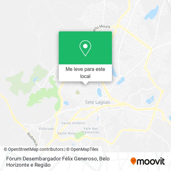 Fórum Desembargador Félix Generoso mapa