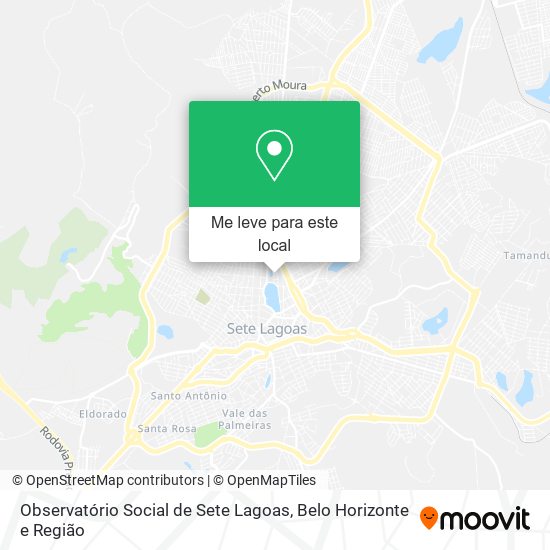 Observatório Social de Sete Lagoas mapa