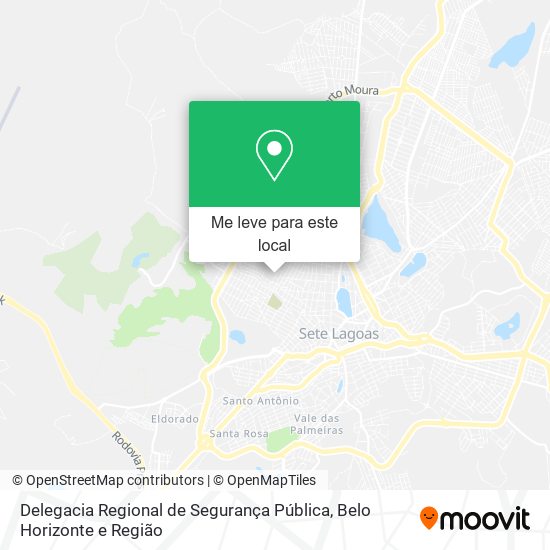 Delegacia Regional de Segurança Pública mapa