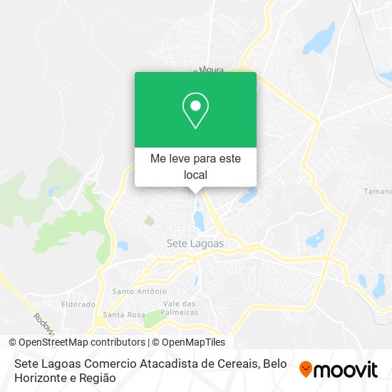 Sete Lagoas Comercio Atacadista de Cereais mapa