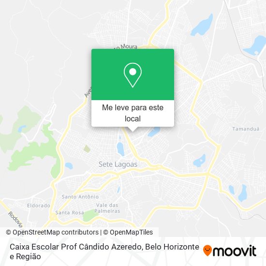 Caixa Escolar Prof Cândido Azeredo mapa