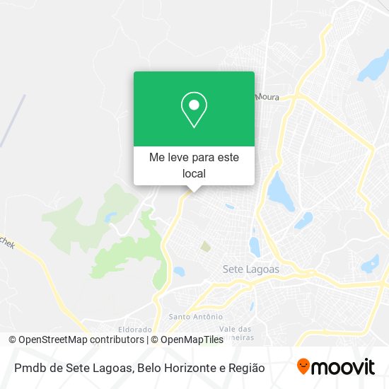 Pmdb de Sete Lagoas mapa