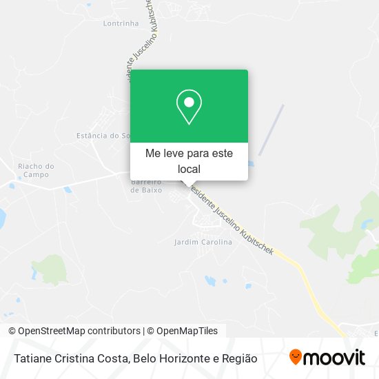 Tatiane Cristina Costa mapa