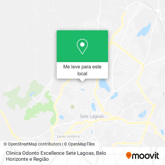 Clinica Odonto Excellence Sete Lagoas mapa