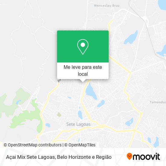 Açai Mix Sete Lagoas mapa