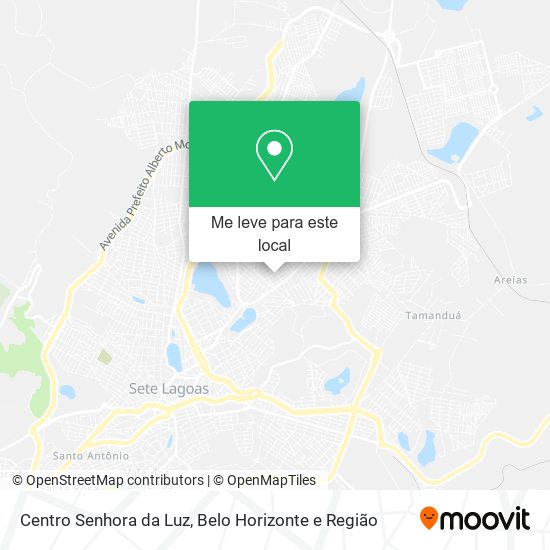 Centro Senhora da Luz mapa