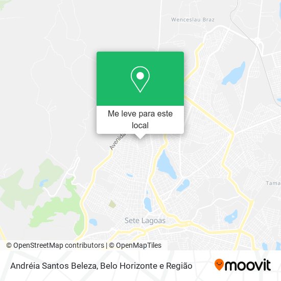 Andréia Santos Beleza mapa