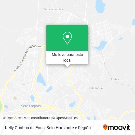 Kelly Cristina da Fons mapa