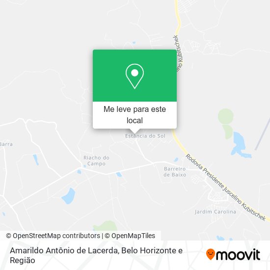 Amarildo Antônio de Lacerda mapa
