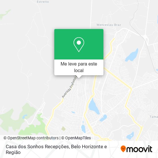 Casa dos Sonhos Recepções mapa