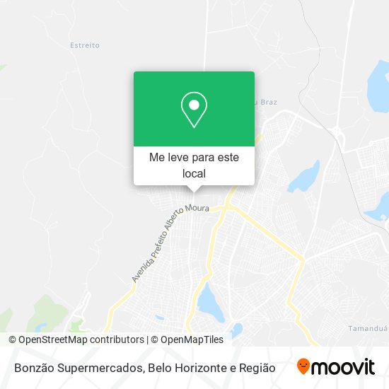 Bonzão Supermercados mapa