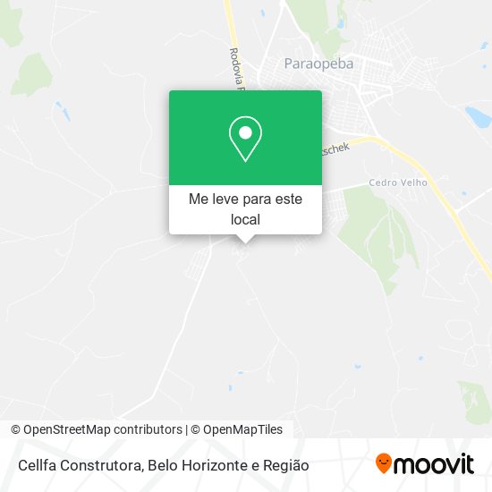 Cellfa Construtora mapa