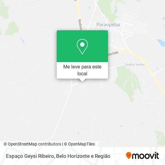 Espaço Geysi Ribeiro mapa