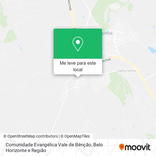 Comunidade Evangélica Vale de Bênção mapa