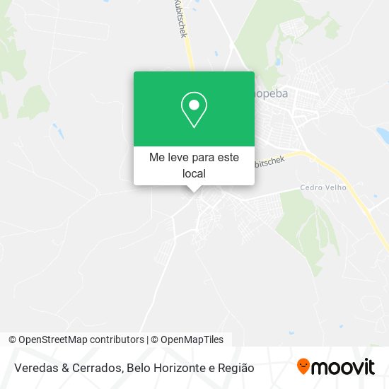 Veredas & Cerrados mapa