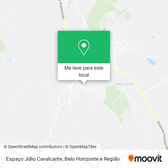 Espaço Júlio Cavalcante mapa