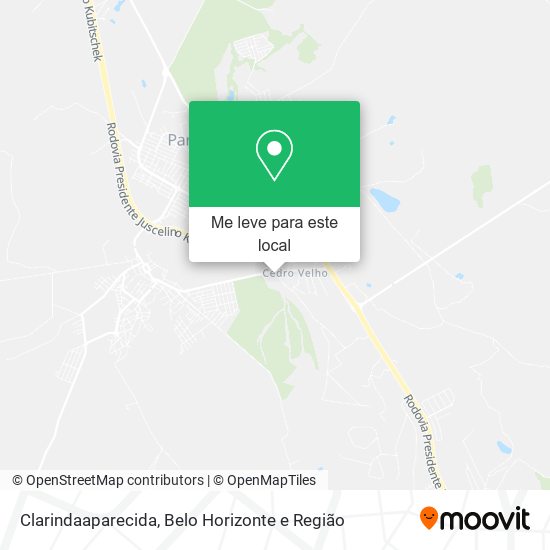 Clarindaaparecida mapa