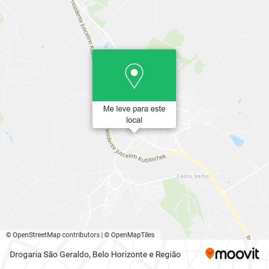 Drogaria São Geraldo mapa