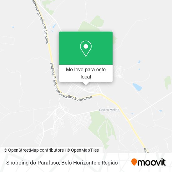 Shopping do Parafuso mapa
