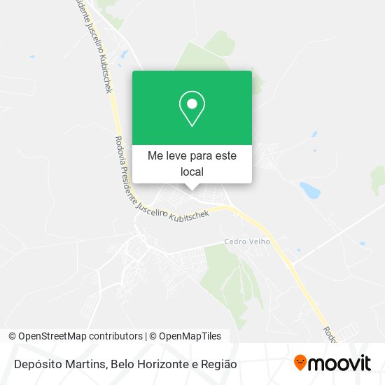 Depósito Martins mapa