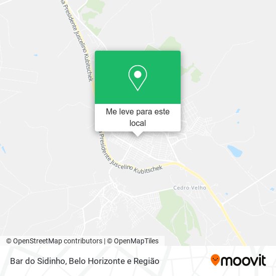 Bar do Sidinho mapa