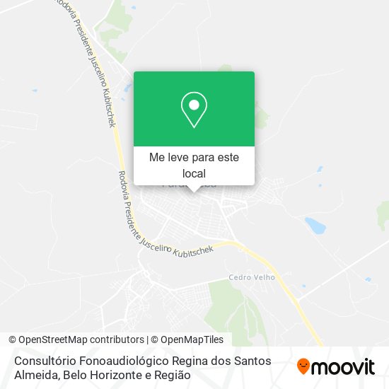 Consultório Fonoaudiológico Regina dos Santos Almeida mapa