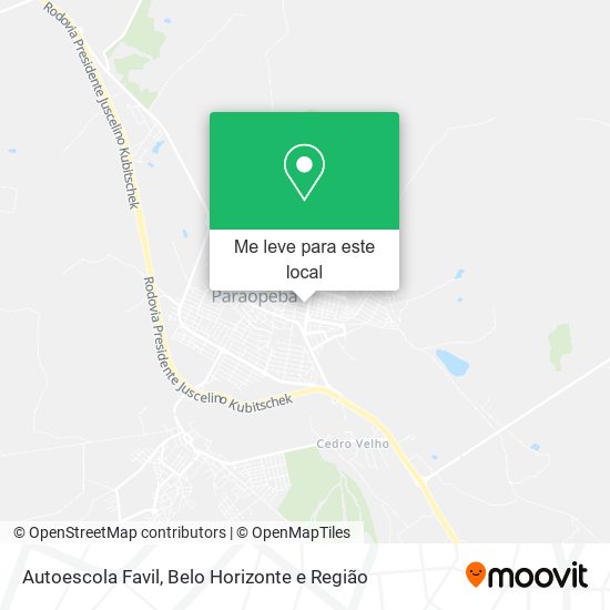 Autoescola Favil mapa