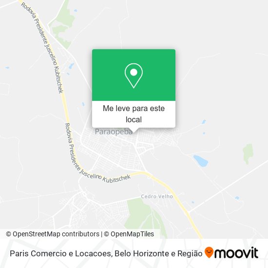 Paris Comercio e Locacoes mapa