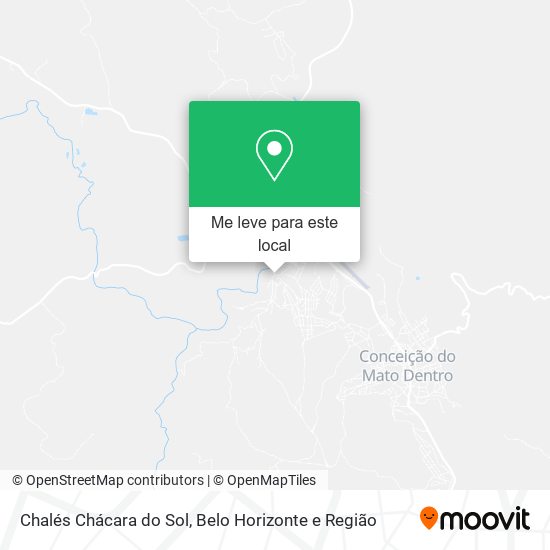 Chalés Chácara do Sol mapa