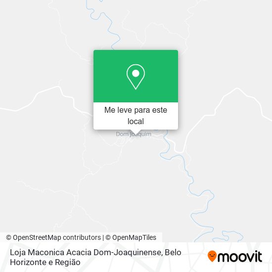 Loja Maconica Acacia Dom-Joaquinense mapa