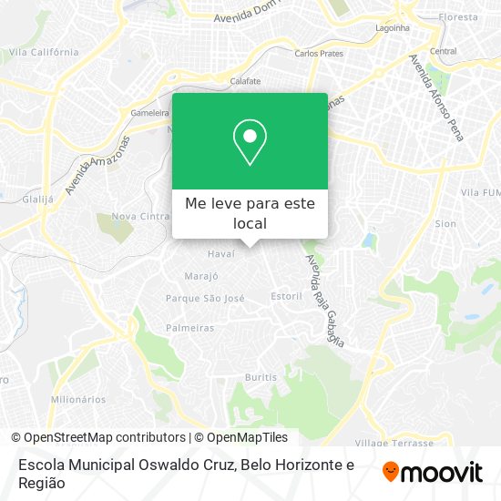 Escola Municipal Oswaldo Cruz mapa