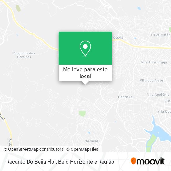Recanto Do Beija Flor mapa