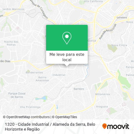 1320 - Cidade Industrial / Alameda da Serra mapa