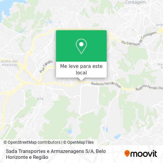 Sada Transportes e Armazenagens S / A mapa
