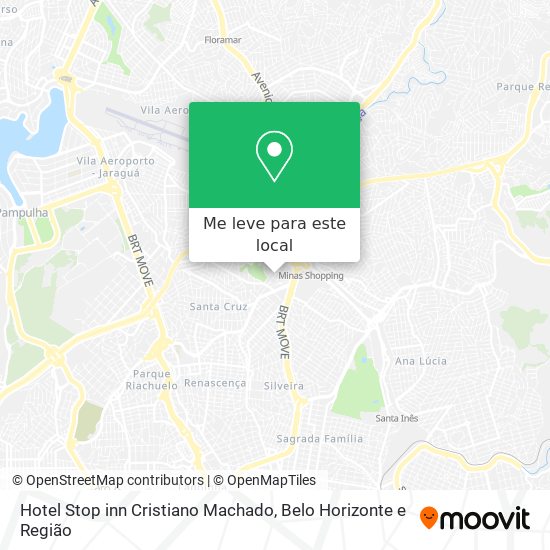 Hotel Stop inn Cristiano Machado mapa